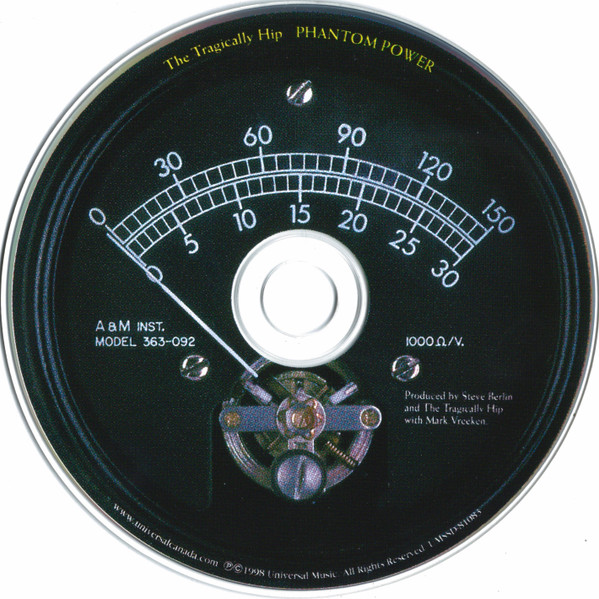 The Tragically Hip - Phantom Power | Universal (UMSSD-81083) - 3 The Tragically Hip - Phantom Power | Universal (UMSSD-81083) - 3