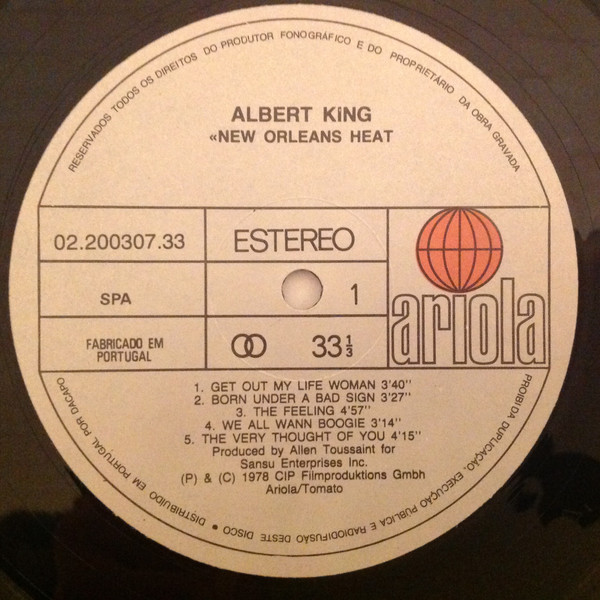 Albert King - New Orleans Heat | Ariola (02.200307.33) - 3 Albert King - New Orleans Heat | Ariola (02.200307.33) - 3