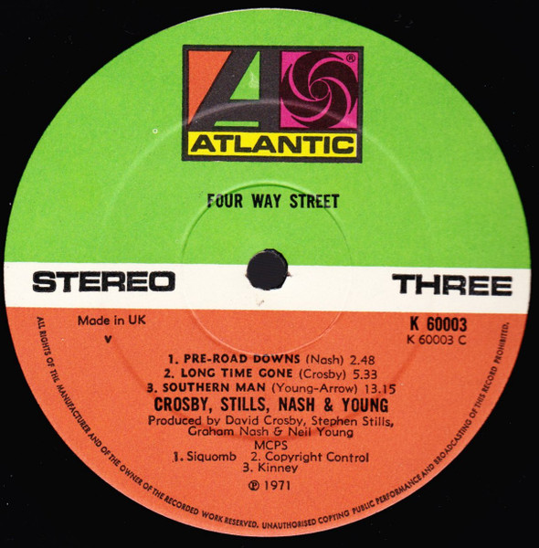 Crosby, Stills, Nash & Young - 4 Way Street | Atlantic (K 60003) - 4 Crosby, Stills, Nash & Young - 4 Way Street | Atlantic (K 60003) - 4