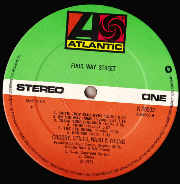 Crosby, Stills, Nash & Young - 4 Way Street | Atlantic (K 60003) - 2 Crosby, Stills, Nash & Young - 4 Way Street | Atlantic (K 60003) - 2