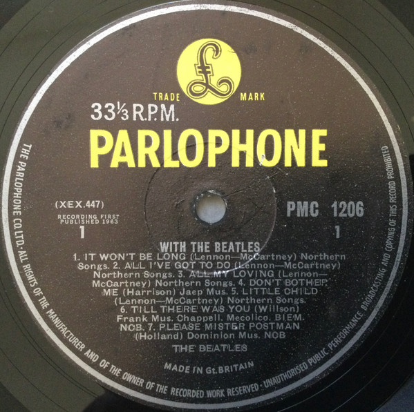 The Beatles - With The Beatles | Parlophone (PMC 1206) - 3