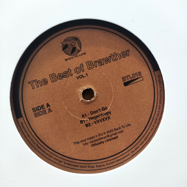 Brawther - The Best Of Brawther Vol. 1 | Back To Life (BTL016)
