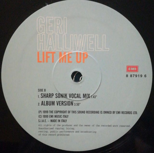 Geri Halliwell - Lift Me Up | EMI (8 87919 6) - 4