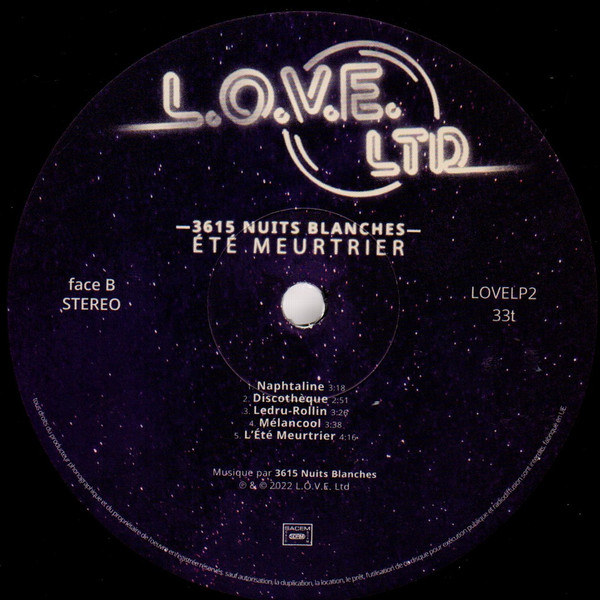3615 Nuits Blanches - Été Meurtrier | L.O.V.E. LTD (LOVELP2B) - 4