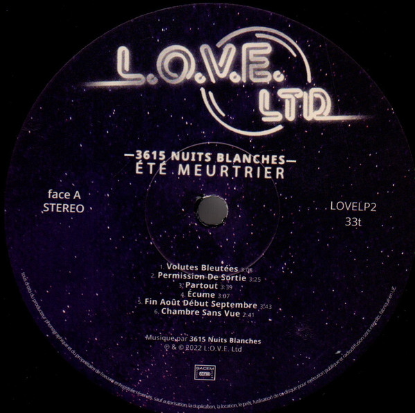 3615 Nuits Blanches - Été Meurtrier | L.O.V.E. LTD (LOVELP2B) - 3