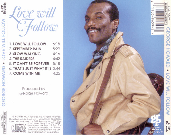 George Howard - Love Will Follow | GRP (GRD-9659) - 2