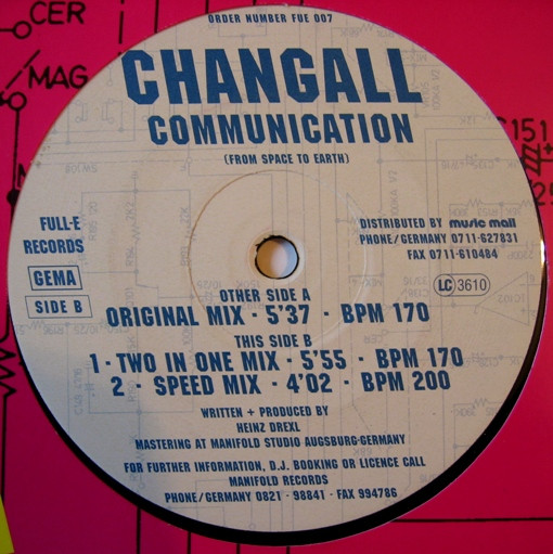 Changall - Communication (From Space To Earth) | Full-E Records (FUE 007)