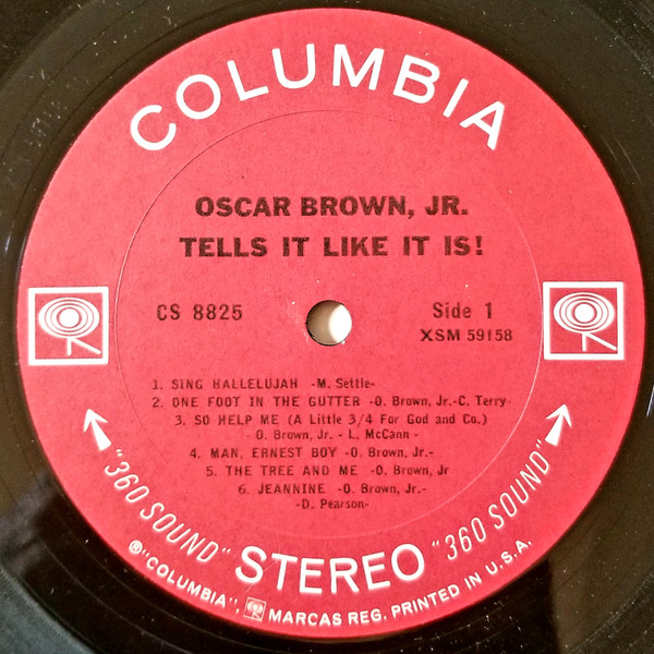 Oscar Brown Jr. - Tells It Like It Is! | Columbia (CS 8825) - 4 Oscar Brown Jr. - Tells It Like It Is! | Columbia (CS 8825) - 4