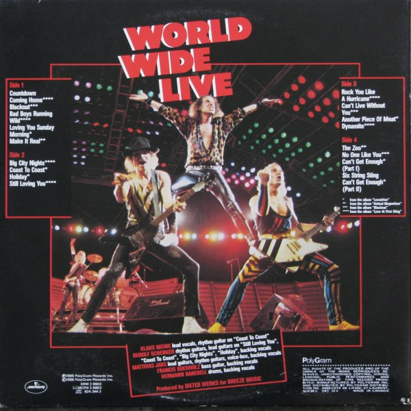 Scorpions - World Wide Live | Mercury (SRM 2 8603) - 2 Scorpions - World Wide Live | Mercury (SRM 2 8603) - 2