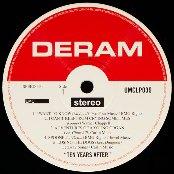 Ten Years After - Ten Years After | Deram (UMCLP039) - 3