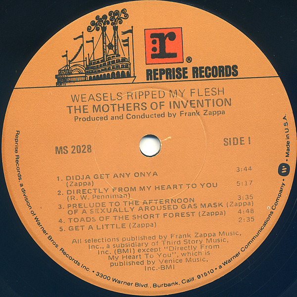 The Mothers - Weasels Ripped My Flesh | Reprise Records (MS 2028) - 3 The Mothers - Weasels Ripped My Flesh | Reprise Records (MS 2028) - 3