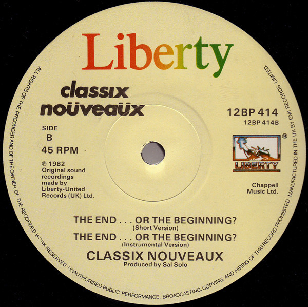 Classix Nouveaux - The End... Or The Beginning? | Liberty (12BP 414) - 4