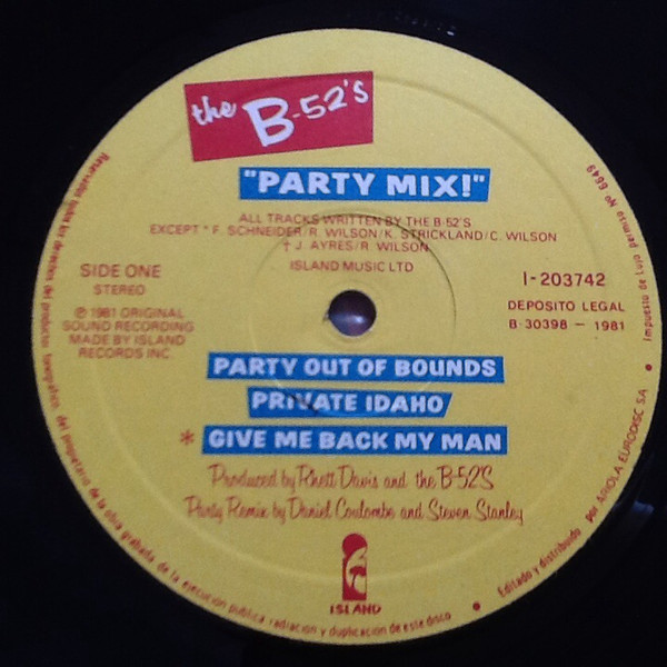 The B-52's - Party Mix! - Vinilo | Island Records (I-203 742) - 3 The B-52's - Party Mix! - Vinilo | Island Records (I-203 742) - 3