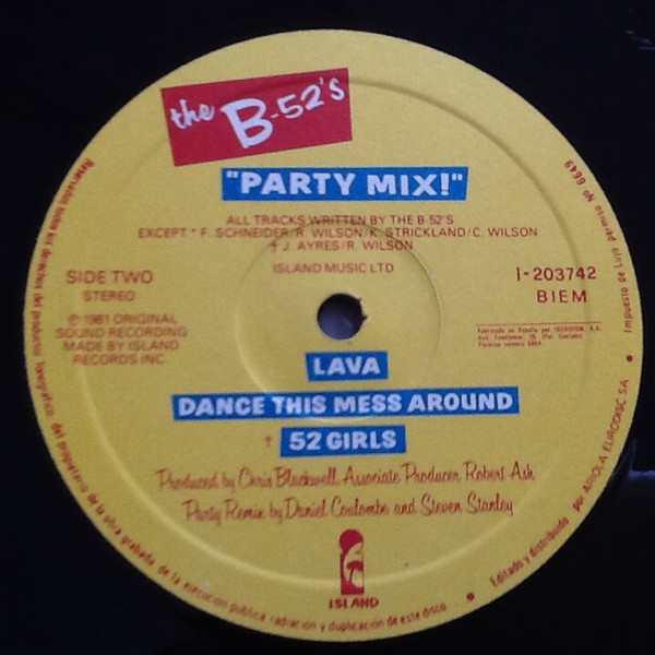 The B-52's - Party Mix! - Vinilo | Island Records (I-203 742) - 4 The B-52's - Party Mix! - Vinilo | Island Records (I-203 742) - 4