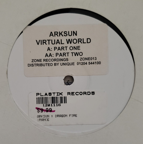 Arksun - Virtual World | Zone Recordings (ZONE 013) - main