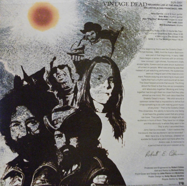 The Grateful Dead - Vintage Dead | Sunflower (SUN-5001) - 2 The Grateful Dead - Vintage Dead | Sunflower (SUN-5001) - 2