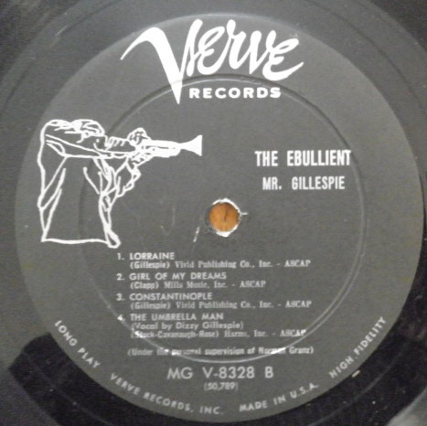 Dizzy Gillespie - The Ebullient Mr. Gillespie | Verve Records (MG V - 8328) - 4 Dizzy Gillespie - The Ebullient Mr. Gillespie | Verve Records (MG V - 8328) - 4