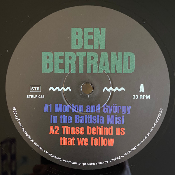 Ben Bertrand - Manes | Stroom (STRLP-038) - 3 Ben Bertrand - Manes | Stroom (STRLP-038) - 3