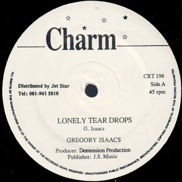 Gregory Isaacs - Lonely Tear Drops | Charm (CRT 196) - main