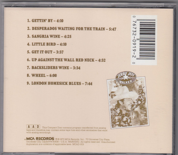 Jerry Jeff Walker - ¡Viva Terlingua! | MCA Records (MCAD-919) - 2 Jerry Jeff Walker - ¡Viva Terlingua! | MCA Records (MCAD-919) - 2