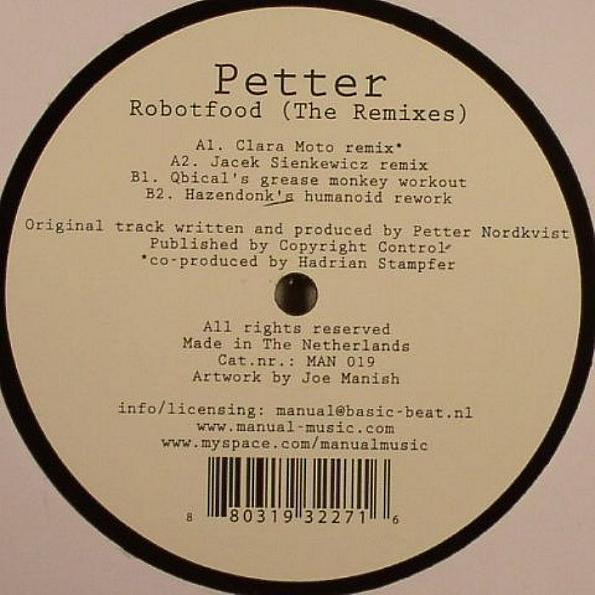 Petter - Robotfood (The Remixes) | Manual Music (MAN 019) - main