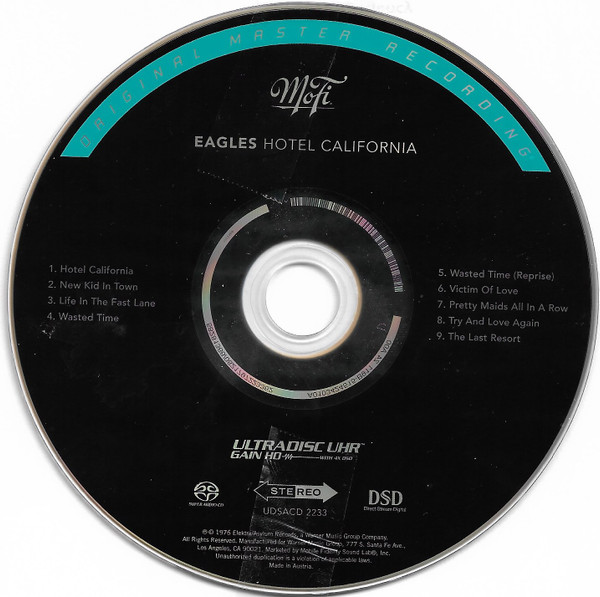 Eagles - Hotel California | Mobile Fidelity Sound Lab (UDSACD 2233) - 3