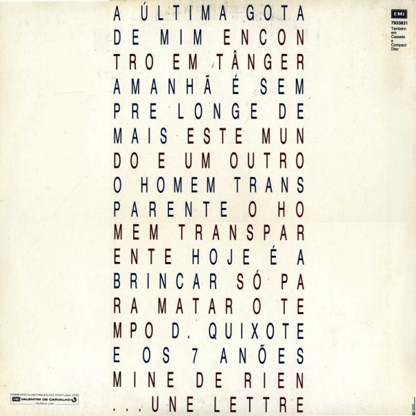 Rádio Macau - O Rapaz Do Trapézio Voador | EMI (7933831) - 2