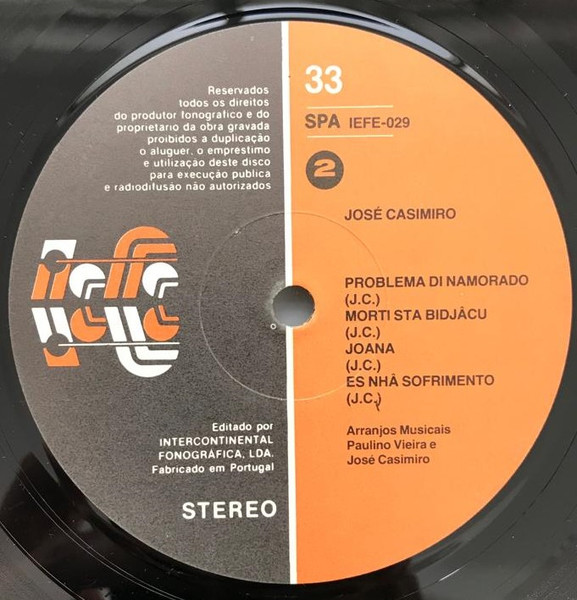 José Casimiro - Sabura Djâ Nfrontam | Iefe Discos (IEFE 029) - 4