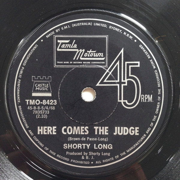 Shorty Long - Here Comes The Judge | Tamla Motown (TMO-8423)