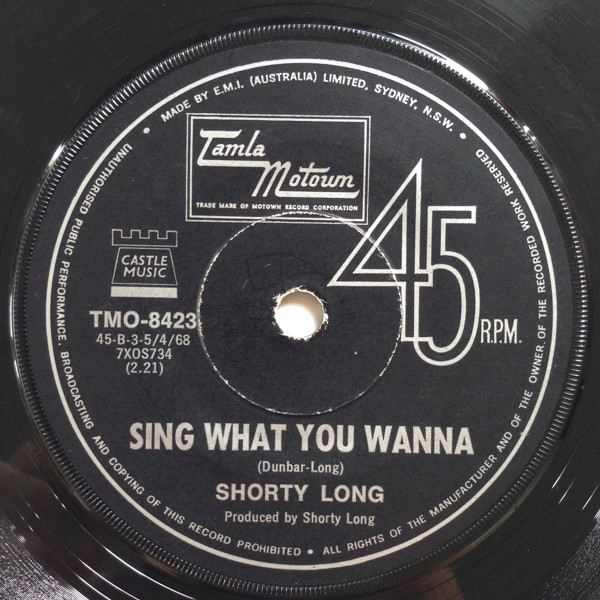 Shorty Long - Here Comes The Judge | Tamla Motown (TMO-8423) - 2