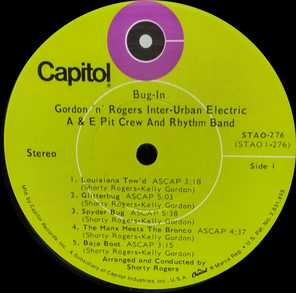 Gordon 'N' Rogers Inter-Urban Electric A & E Pit Crew And Rhythm Band - Bug-In! (The Sounds And Music Of The Dune Buggies) | Capitol Records (STAO-276) - 4