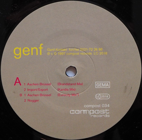 Genf - Aachen-Brüssel EP | Compost Records (COMPOST 034-1) - 2