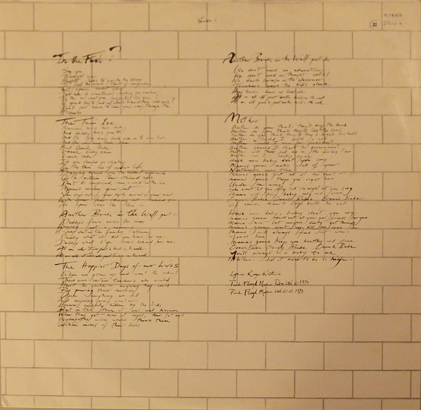 Pink Floyd - The Wall | Harvest (1634103) - 4 Pink Floyd - The Wall | Harvest (1634103) - 4