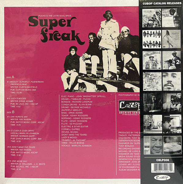 Pucho & His Latin Soul Brothers - Super Freak | CuBop (CBLP006) - 2