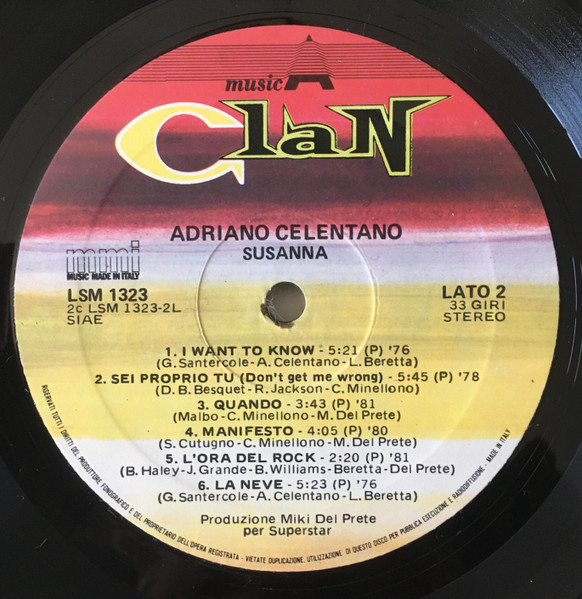 Adriano Celentano - Susanna | Clan Celentano (LSM 1323) - 3 Adriano Celentano - Susanna | Clan Celentano (LSM 1323) - 3
