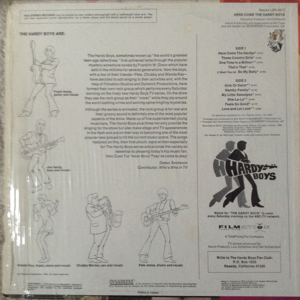 The Hardy Boys - Here Come The Hardy Boys [Vinyl] | RCA Victor (LSP-4217) - 2