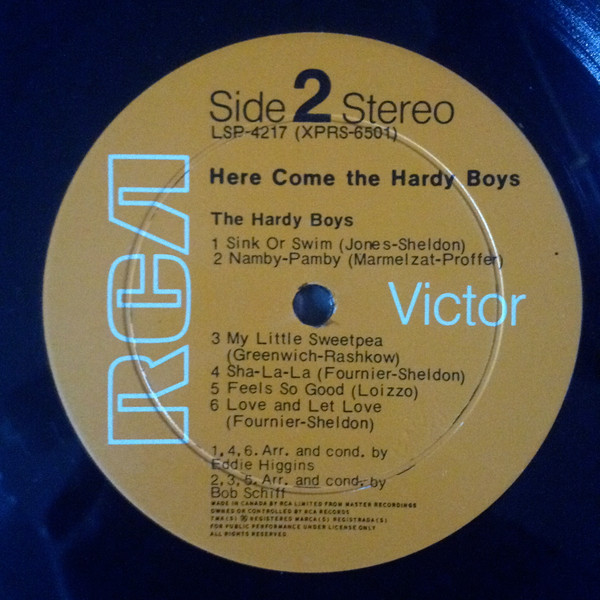 The Hardy Boys - Here Come The Hardy Boys [Vinyl] | RCA Victor (LSP-4217) - 4