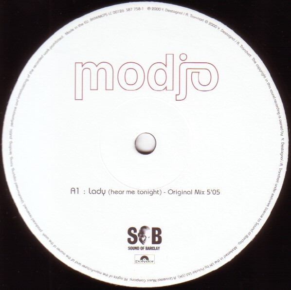 Modjo - Lady (Hear Me Tonight) | Sound Of Barclay (587 758-1) - 3