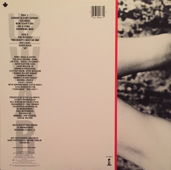 U2 - War [Vinyl] | Island Records (79 00671) - 4