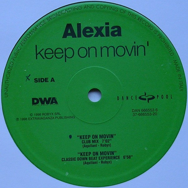 Alexia - Keep On Movin' | Dance Pool (DAN 666553 6) - 3