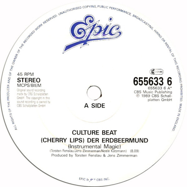 Culture Beat - Der Erdbeermund (Cherry Lips) | Epic (655633 6) - 3 Culture Beat - Der Erdbeermund (Cherry Lips) | Epic (655633 6) - 3
