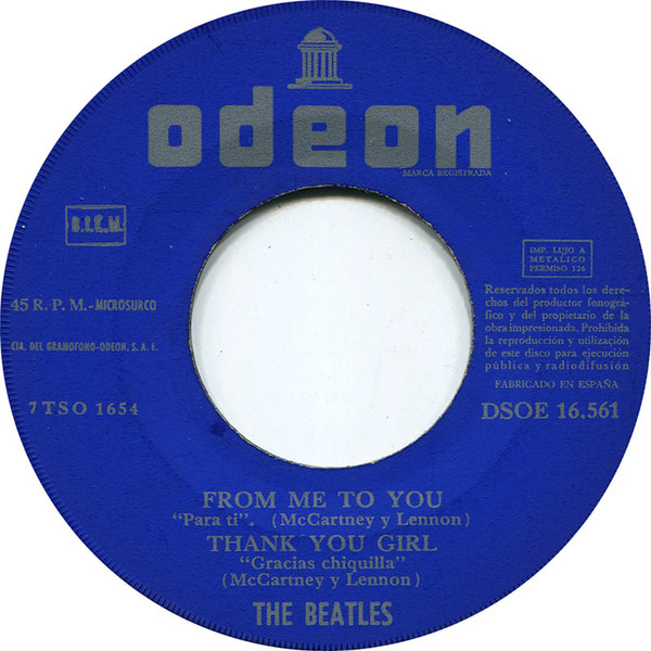 The Beatles - The Beatles' Hits | Odeon (DSOE 16.561) - 3