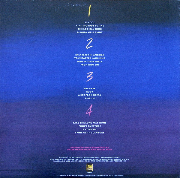 Supertramp - Paris | A&M Records (SP-6702) - 3 Supertramp - Paris | A&M Records (SP-6702) - 3