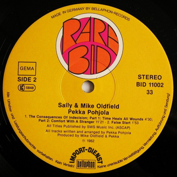 Sally Oldfield & Mike Oldfield , Pekka Pohjola - Sally & Mike Oldfield, Pekka Pohjola | Rare Bid (BID 11002) - 4 Sally Oldfield & Mike Oldfield , Pekka Pohjola - Sally & Mike Oldfield, Pekka Pohjola | Rare Bid (BID 11002) - 4