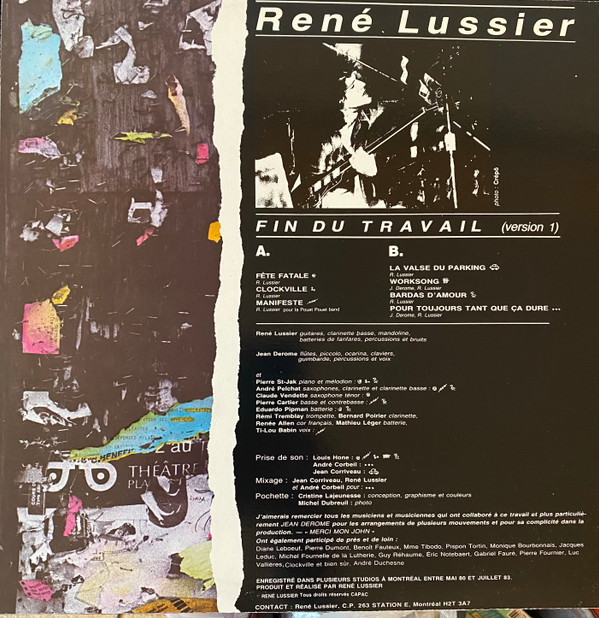 René Lussier - Fin Du Travail (Version 1) | Ambiances Magnétiques (AM 000) - 2 René Lussier - Fin Du Travail (Version 1) | Ambiances Magnétiques (AM 000) - 2
