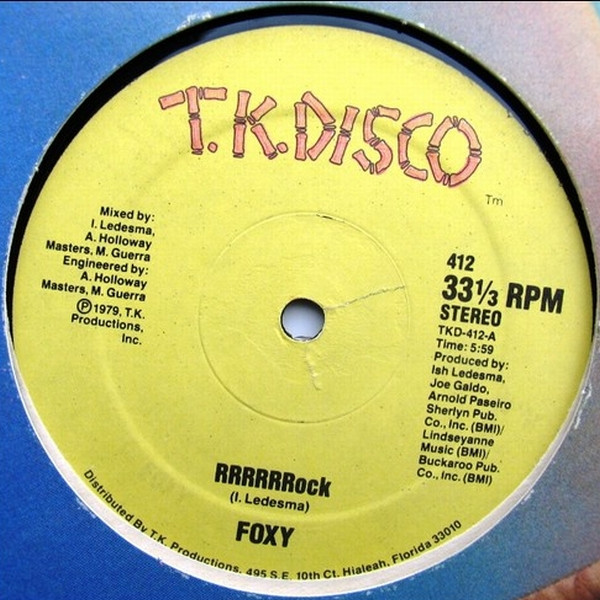 Foxy - RRRRRRock / Devil Boogie | T.K. Disco (412) - main