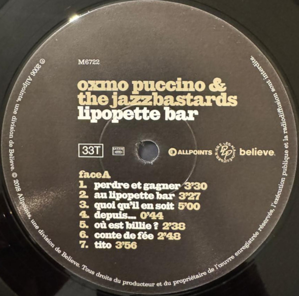 Oxmo Puccino & The Jazz Bastards - Lipopette Bar | AllPoints (M6722) - 2