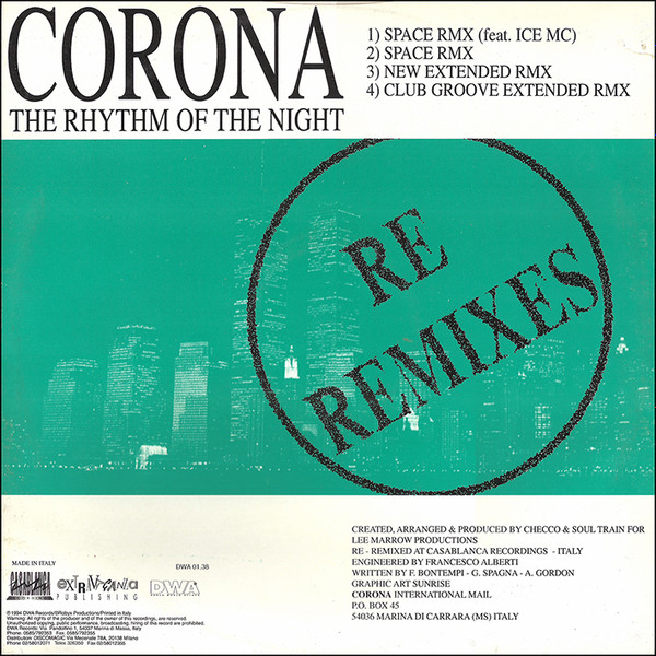 Corona - The Rhythm Of The Night (Re Remixes) | DWA (Dance World Attack) (DWA 01.38) - 2 Corona - The Rhythm Of The Night (Re Remixes) | DWA (Dance World Attack) (DWA 01.38) - 2