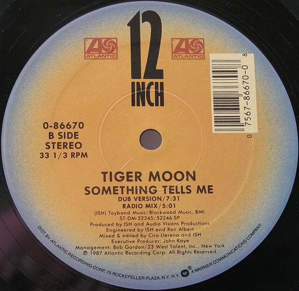 Tiger Moon - Something Tells Me | Atlantic (0-86670) - 2 Tiger Moon - Something Tells Me | Atlantic (0-86670) - 2