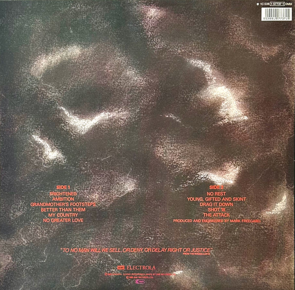 New Model Army - No Rest For The Wicked | EMI (1C 038-1 57737 1 DMM) - 2